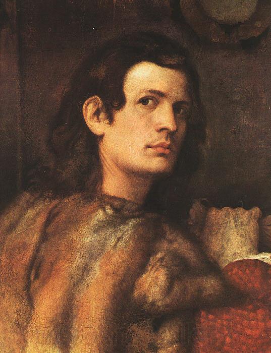  Titian Portrait of a Man Norge oil painting art